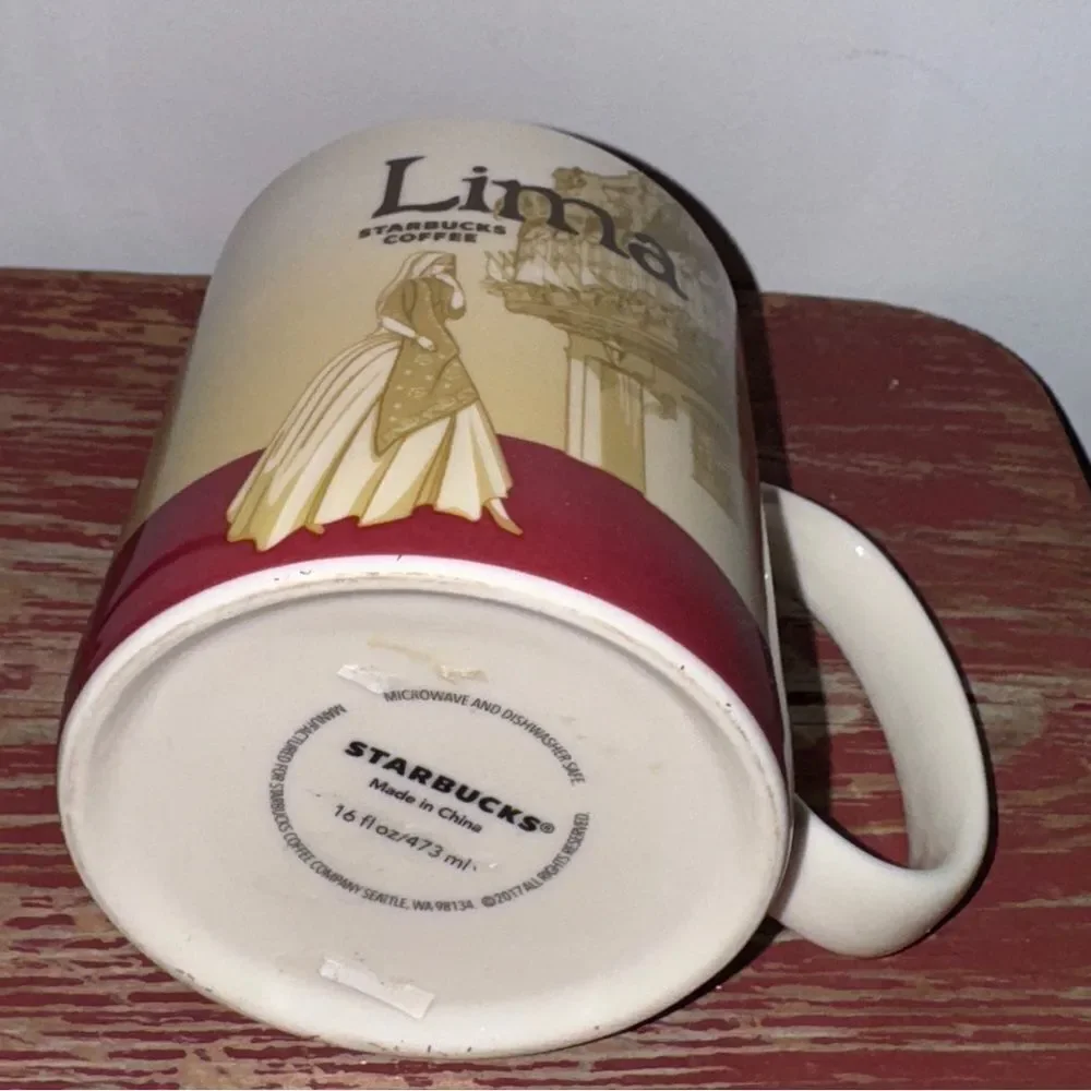 NEW STARBUCKS Global Icon Collector's Series 16 oz. Coffee Mug LIMA PERU